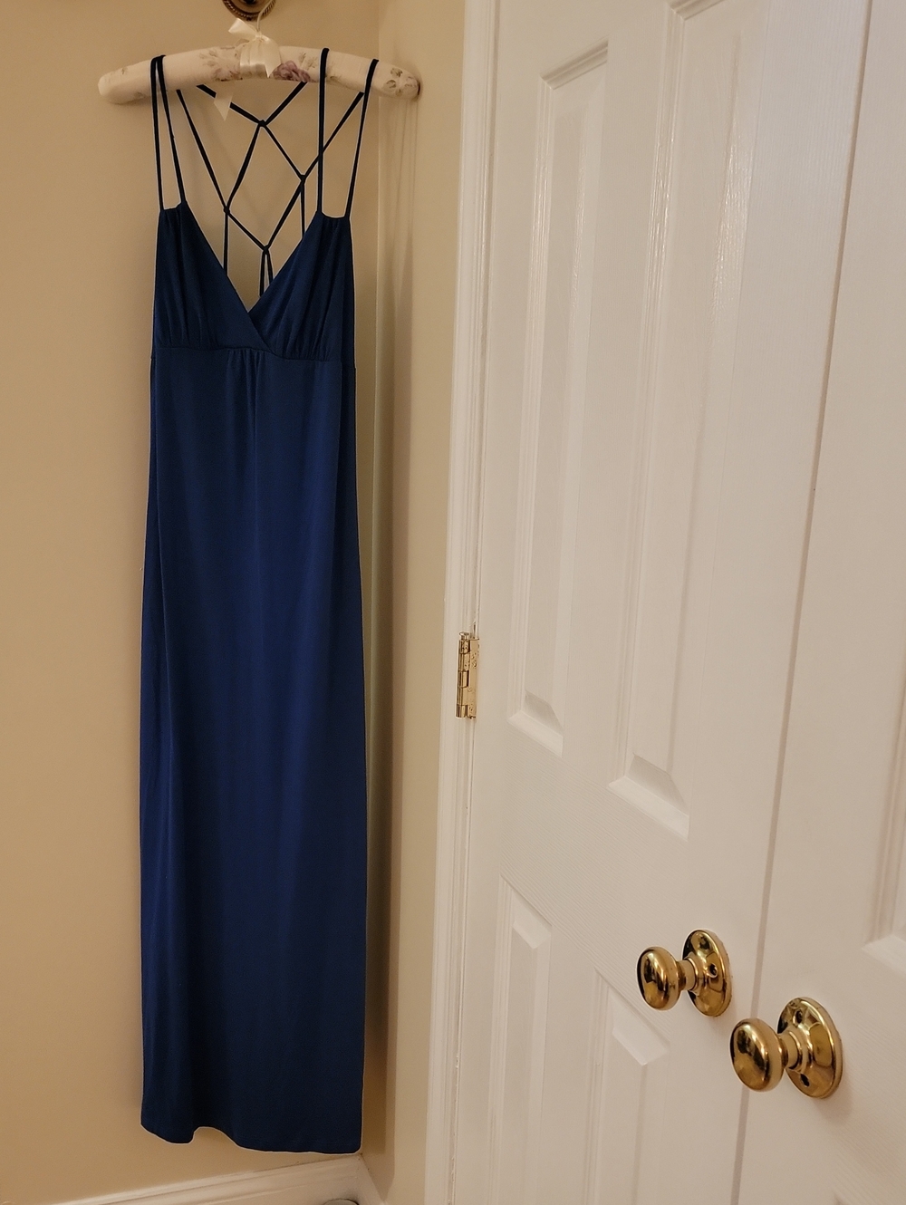 Kimchi Blue Deep Blue Strappy Maxi Dress - Sleek Summer Style